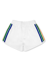 5 STRIPE KIDS FLEX JOGGER SHORT - WHITE