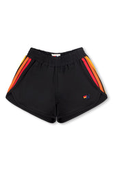 5 STRIPE KIDS FLEX JOGGER SHORT - BLACK