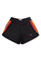 5 STRIPE KIDS FLEX JOGGER SHORT - BLACK