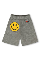 SMILEY KIDS SWEATSHORTS - HEATHER GREY