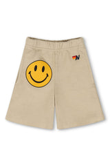 SMILEY KIDS SWEATSHORTS - SAND