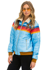 5 STRIPE JACKET - SKY GLOSSY