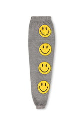 KID'S SMILEY 2 SWEATPANTS - HEATHER GREY