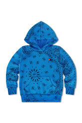 KID'S BANDANA PULLOVER HOODIE - ADVENTURE BLUE