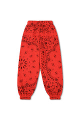 KID'S BANDANA SWEATPANTS - RED
