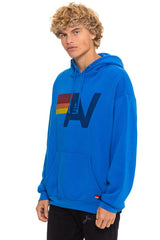 LOGO PULLOVER RELAXED HOODIE - ADVENTURE BLUE
