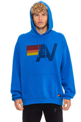 LOGO PULLOVER RELAXED HOODIE - ADVENTURE BLUE