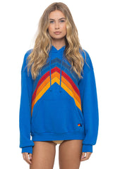 MOUNTAIN STITCH CHEVRON PULLOVER HOODIE RELAXED - ADVENTURE BLUE