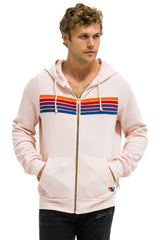 5 STRIPE HOODIE - LIGHT PINK // PURPLE // ORANGE