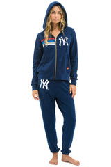 NY YANKEES 5 STRIPE UNISEX SWEATPANTS - NAVY // USA