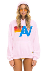 LOGO PULLOVER RELAXED HOODIE - LIGHT PINK