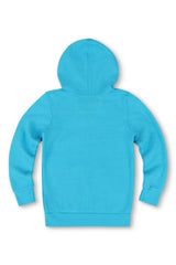 KID'S 5 STRIPE HOODIE - NEON BLUE