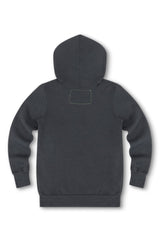 KID'S 5 STRIPE HOODIE - CHARCOAL // BLUE