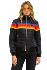 5 STRIPE JACKET - BLACK