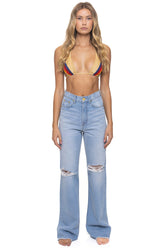 HI RISE WIDE LEG GYPSY WOMENS JEAN - SUPER LIGHT