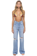 HI RISE WIDE LEG GYPSY WOMENS JEAN - SUPER LIGHT