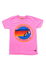 KID'S AVIATOR NATION LAS VEGAS TEE - NEON PINK