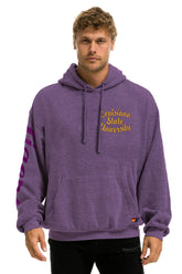 LSU TIGER RELAXED PULLOVER HOODIE - GRAPE