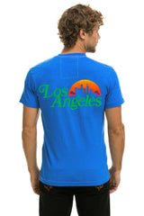LOS ANGELES WINE & FOOD 2025 CREW TEE SHIRT - ADVENTURE BLUE