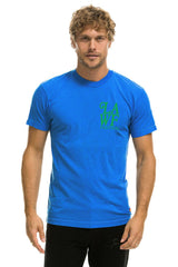 LOS ANGELES WINE & FOOD 2025 CREW TEE SHIRT - ADVENTURE BLUE