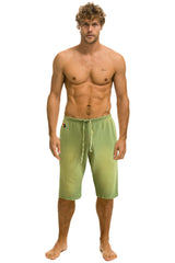ESSENTIAL MENS SWEATSHORTS - FADED ARMY