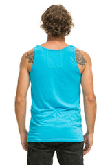 MEN'S BASIC TANK - NEON BLUE