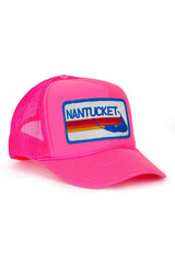 NANTUCKET 2025 VINTAGE LOW RISE TRUCKER - NEON PINK