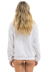 LOGO PULLOVER RELAXED HOODIE - DOVE