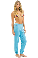 5 STRIPE SWEATPANTS - AQUA // AQUA