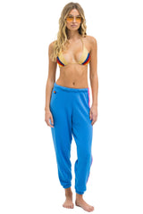 5 STRIPE SWEATPANTS - COBALT // NEON