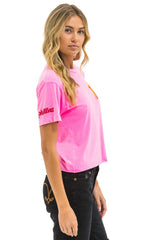 PHILLIES AVIATOR NATION BOYFRIEND TEE - NEON PINK