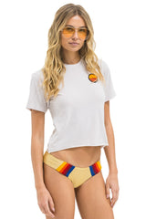 SUNSET PATCH BOYFRIEND TEE - DOVE