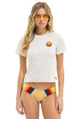 SUNSET PATCH BOYFRIEND TEE - VINTAGE WHITE