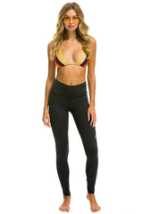 FULL LENGTH HI-RISE BOLT FADE LEGGINGS - CHARCOAL