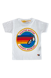 KID'S AVIATOR NATION HAIGHT ASHBURY TEE - WHITE