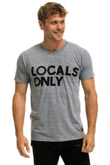 LOCALS ONLY TEE - HEATHER GREY