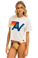 LOGO BOYFRIEND TEE - VINTAGE WHITE