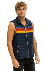 MEN'S 4 STRIPE VEST - NAVY