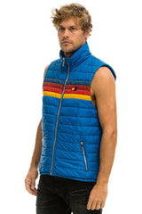 MEN'S 4 STRIPE VEST - SNORKEL BLUE