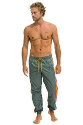 MEN'S 4 STRIPE WIND PANT - SEDONA GREY