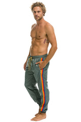MEN'S 4 STRIPE WIND PANT - SEDONA GREY