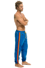 MEN'S 4 STRIPE WIND PANT - SNORKEL BLUE