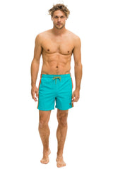 MEN'S 5 STRIPE FLEX SHORTS - JADE
