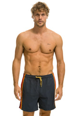 MEN'S 5 STRIPE FLEX SHORTS - TITANIUM