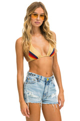 MID RISE ROCKER COWGIRL CUTOFF KEEP SMILING JEAN SHORTS - SUPER LIGHT