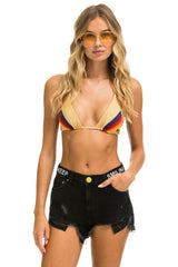 MID RISE ROCKER COWGIRL CUTOFF KEEP SMILING JEAN SHORTS - VINTAGE BLACK