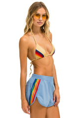 WOMEN'S 5 STRIPE FLEX BOARD SHORTS - ISLANDA // RAINBOW