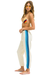 5 STRIPE SWEATPANTS - VINTAGE WHITE // BLUE