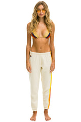 5 STRIPE SWEATPANTS - VINTAGE WHITE