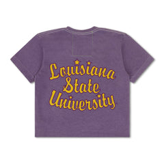 LSU TIGER BOYFRIEND TEE - GRAPE